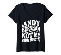 Women's Andy Burnham Not My Prime Minister V-Neck T-Shirt