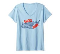 Women's Angel Shark V-Neck T-Shirt