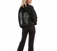 Women's Angel Wing Tracksuit Full Set, Loose Fit Hoodie with Wings, Casual Sportswear Loungewear for Ladies UK