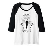 Womens Angels without wings are called mom Raglan Baseball Tee