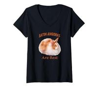 Women's Angora Rabbits are Best for Pet Rabbit Fans V-Neck T-Shirt