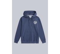 Animal Women's 'Maya' Cornwall Print Warm Lightweight Comfortable Zip Through Hoodie in Blue | Size: 6 Animal Blue 6