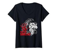 Womens Animal Welfare RESCUES THE GORILLAS Funny Animal Rights V-Neck T-Shirt