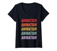 Women's Animation V-Neck T-Shirt