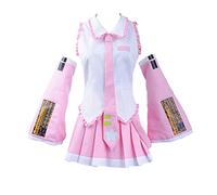 Womens Anime Cosplay Costume JK Sailor Dress High School Uniform Halloween Full Set (S, Pink)