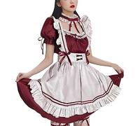 Women's Anime Cosplay Outfit Adult Maid Apron Miss Muffet Princess Fairytale Gingham Dress Fancy Dress Costume, Female Halloween Beer Maid Costume Bavarian Outfit, German Dress Women