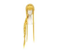 Women's Anime Cosplay Wig for Alice Synthesis Thirty Long Yellow Heat Resistant Synthetic Wigs for Halloween Costume Party Role Play with Wig Cap