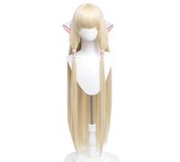 Women's Anime Cosplay Wig for Chi 51 Inches 130cm Long Golden Blonde Straight Heat Resistance Hair Halloween Costume Party