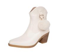 Women'S Ankle Boots CasualBoots Retro Chunky Heels