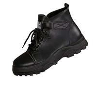 Womens Ankle Boots Lace Up Combat Boot Faux Leather Biker Boots Platform Sole Walking Booties Ladies Mid Calf Boot Waterproof Snow Bootie Fall Winter Casual Rain Shoes Comfortable Riding Booties