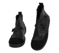 Womens Ankle Boots Leather Flat Non Slip Ankle Boot With Side Zip Plus Size | Round Toe Double Buckle Strap V-Cut Ankle Boots Solid Wear-Resistant Sport Outdoor Shoes For Daily Causal Walking Jogging