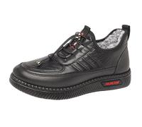 Women's Ankle Boots Plus Velvet Non Soft Sole Warm Cotton Shoes Comfortable Thickened All Middle And Elderly Mother Shoes Boots 2026 Spring Autumn Winter (Black, 4)