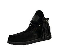 Women's Ankle Fringe Boots, Vintage Platform Cowboy Short Suede Shoes Lace Up Wide Round Toe Chunky Ladies Ankle Boots Low Heels Beach Slip On Dress Walking Shoes