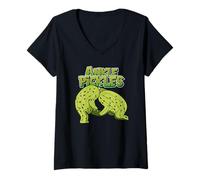 Womens Ankle Pickles - BJJ Takedown Comedy V-Neck T-Shirt