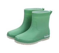 Women'S Ankle Rain Boots, Women'S Waterproof Boots, Slip-On Wellies With Contrast Treaded Outsole, Great For Rainy Errands, City Walks And Everyday Activities, Sleek Minimalist Design