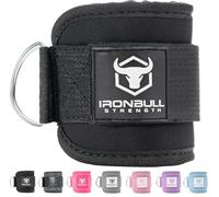 Women's Ankle Strap for Cable Machines & Resistance Bands: Gym & Home Workout Cuff Attachment for Leg Extensions, Kickbacks, Hip Abductors - Booty Exercises (Black, Single)