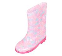 Womens Ankle Wellies Ladies Waterproof Boots Gardening Shoes Short Quilted Boots for Women Toddler Rain Baby Rain Short for Toddler Easy Lightweight Gaiters Shoes (Pink,2)