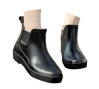 Womens Ankle Wellies - Waterproof & Easy to clean Rainboots - Non Slip Walking Wellies - Lightweight Fashion Women Safety Work Boot - Best for Autumn, Winter, Hiking, Trekking, Outdoors