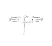 Women's Anklets Initial Anklet for Women Cute Ankle Bracelets Plus Size Anklet with Initial R