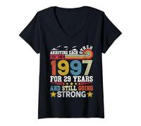 Women's Annoying Each Other Since 1997 29 Years Still Going Strong V-Neck T-Shirt