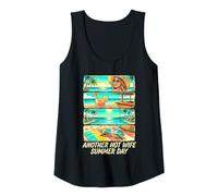 Womens Another Hot Wife Summer Day Beach Cocktail Tank Top