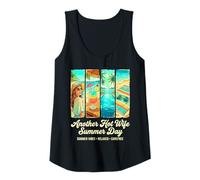 Womens Another Hot Wife Summer Day Beach Cocktail Tank Top