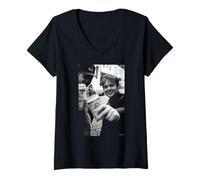 Women's Ant & Dec PJ & Duncan Ready to Rhumble By Andy Willsher V-Neck T-Shirt