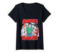 Women's Anti-Bullying Week British Encourage Safety for Students V-Neck T-Shirt