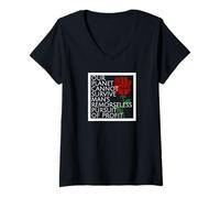 Women's Anti Capitalism Quote Anti Capitalist V-Neck T-Shirt