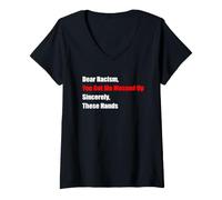 Women's Anti-Racism Black Lives Matter Shirt V-Neck T-Shirt