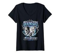 Womens Anti RFK Jr. Conspiracy Theories Unqualified Danger to All V-Neck T-Shirt