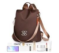 Women's Anti-Trade Backpack - Shoulder Bag, Travel Bag | Multifunction with Laptop Compartment, Ideal for Urban Travel or Long Distance Travel, Our Backpacks for Women, brown, Please refer to the