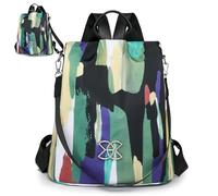 Women's Anti-Trade Backpack - Shoulder Bag, Travel Bag | Multifunction with Laptop Compartment, Ideal for Urban Travel or Long Distance Travel, Our Backpacks for Women, Colour Splash Ink, Please refer