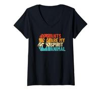 Womens Ants are My Spirit Animal - Ant Farm V-Neck T-Shirt