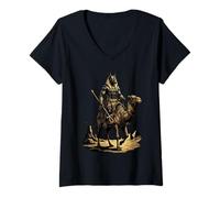 Women's Anu od Egyptian Diety Egyptian Mythology Ancient Egypt V-Neck T-Shirt