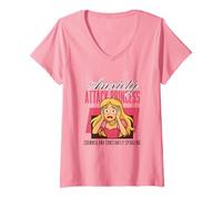 Womens Anxiety Attack Princess V-Neck T-Shirt