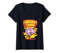 Women's Anxiety Disorder I Checked Twice V-Neck T-Shirt