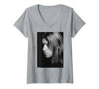 Women's Aphex Twin DJ Richard D James Portrait by Andy Willsher V-Neck T-Shirt