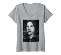 Women's Aphex Twin Windowlicker Era Portrait by Andy Willsher V-Neck T-Shirt