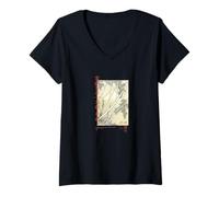 Womens APOH Mona Lisa Tis The Season PAPL14769 V-Neck T-Shirt
