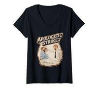 Women's Apol0getic Strike Close Combat Concept Retro Vision V-Neck T-Shirt