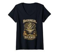 Women's Apothecary Herbalist Pharmacist Botanical Blend V-Neck T-Shirt