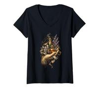 Women's Apothecary Herbalist Pharmacist V-Neck T-Shirt