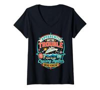 Women's Apparently We're Trouble When Cruising Together V-Neck T-Shirt