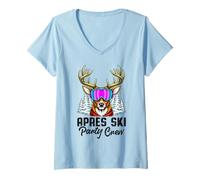 Women's Apres Ski Party Crew V-Neck T-Shirt