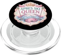 Womens Apres Ski Queen Skiing Lover Girl Skier Enthusiast PopSockets PopGrip for MagSafe