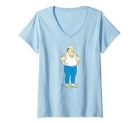 Womens Aqua Teen Hunger Force Carl V-Neck T-Shirt
