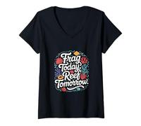 Womens Aquaristics "Frag Today Reef Tomorrow" Coral Fragging V-Neck T-Shirt
