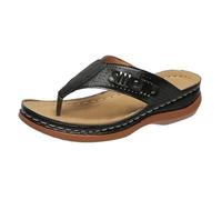 Womens Arch Support Flip Flop, Ladies Thick Soled Quick Drying Sliders, Open Toe Wide Fit Sandals, Comfortable Non-Slip Soft-Soled Shoes Relaxed Outfit for Neighborhood Casual Stroll