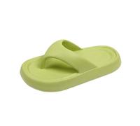 Women's Arch Support Flip Flops Comfortable Chunky Walking Sandals Soft Slip-On Slides Non Slip Summer Toe Post Slippers Beach Pool Outdoor Indoor House Slippers (Green, 6)